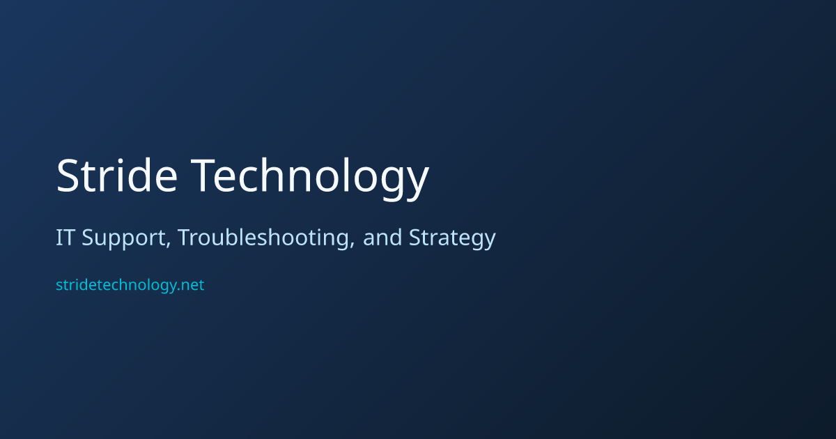About | Stride Technology